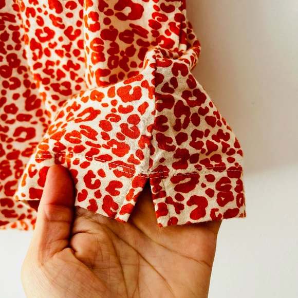 LOFT orange animal print tee - Picture 4 of 6